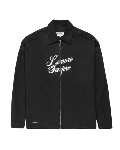 L’ amore sempre black Windbreaker | Blowhammer, color_black