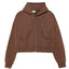 BROKENHEART Brown Zip Hoodie | Blowhammer, color_brown